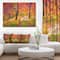 Designart - Bright Colorful Fall Trees in Forest - Large Landscape Canvas Art Print